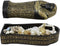 Ebros Black and Gold Egyptian High Priest Horkhebit of Saqqara Sarcophagus Coffin Decorative Box Figurine 7.25" Long Egyptian Temple Tombstone Historical Trinket Jewelry Stash Boxes Decor