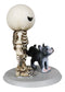 Halloween Unfortunate Skeleton Boy Lucky Gets Peed On by A Stray Dog Figurine