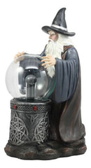 Merlin The Wizard Large Spellcaster Sorcerer Electric Plasma Ball Lamp Statue