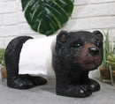 Ebros Darling Black Bear Cub Toilet Paper Body Holder Hanging Or Standalone Figurine