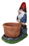 Whimsical Garden Naughty Gnome Pants Butt Down Peeing Planter Vase Pot Statue