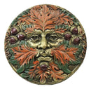 Ebros The Horned God Autumn Fall Season Round Greenman Wall Decor Plaque 5.25" Diameter Wiccan Face of Pan Deity Decorative Sculpture …