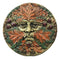 Ebros The Horned God Autumn Fall Season Round Greenman Wall Decor Plaque 5.25" Diameter Wiccan Face of Pan Deity Decorative Sculpture …