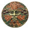 Ebros The Horned God Autumn Fall Season Round Greenman Wall Decor Plaque 5.25" Diameter Wiccan Face of Pan Deity Decorative Sculpture …