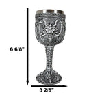 Medieval Fantasy Ridley Scorching Fire Dragon 5oz Wine Drink Goblet Chalice