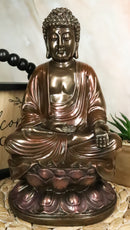 Ebros Eastern Enlightenment Buddha Sakayamuni Meditating on Lotus Seat 10"H