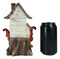 Fairy Garden LED Light Up Cottage Tree House With Toadstool Mushrooms Figurine