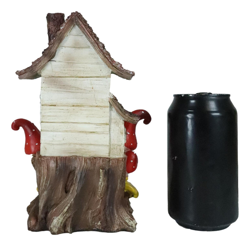 Fairy Garden LED Light Up Cottage Tree House With Toadstool Mushrooms Figurine