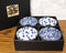 Made In Japan Blue White Floral Rice Soup Cereal Porcelain Bowls 12oz Set of 4