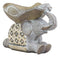 Ebros Gold Mosaic Design Elephant Laying Down W/ Trunk Up Holding Bowl Decor