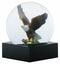 Ebros Wildlife Wings of Glory Ascending Bald Eagle Glitter Water Globe Collectible Figurine 4.5" Tall US Patriotic National Emblem Soaring Bald Eagle