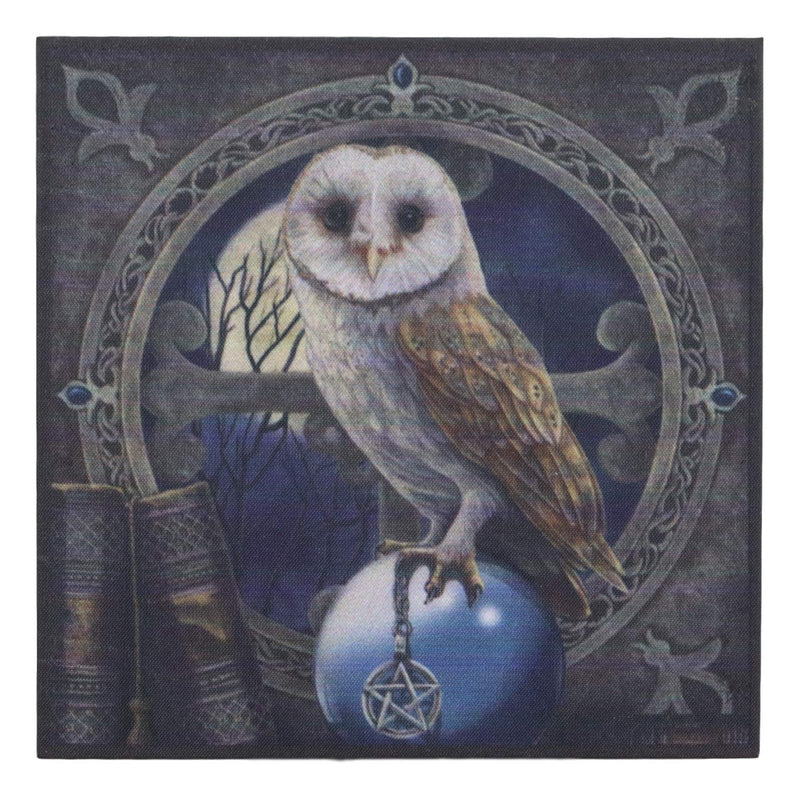 Ebros Witching Hour Pentagram Owl On Scrying Ball Spell Keeper Decorative Jewelry Box