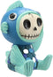 Ebros Gift Furry Bones Aqueon Flapper Fish Costume Skeleton Monster Collectible Figurine 3"H
