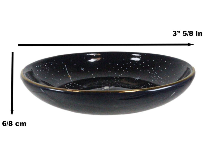 Sacred Symbol Astrology Constellation Moon And Stars Incense Holder Trinket Dish