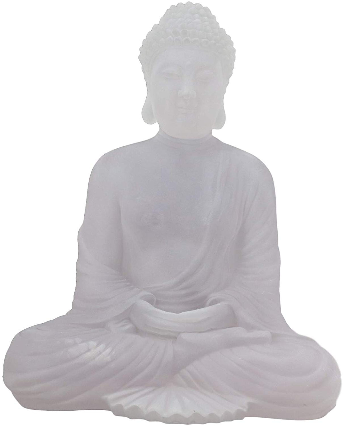 Ebros Feng Shui Acrylic Buddha Shakyamuni Sitting in Meditation Statue 11.5" H
