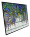 Louis Comfort Tiffany Wisteria Blossoms Stained Glass Wall Or Desktop Plaque