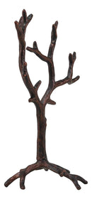 Rustic Fashion Rings Necklace Barren Jewelry Tree Display Holder Hooks Metal Art