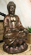 Ebros Eastern Enlightenment Buddha Sakayamuni Meditating on Lotus Seat 10"H