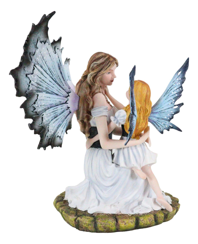Motherhood Motherly Love And Affection Fairy Mother Embracing Daughter Figurine