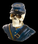 Union North Army Civil War Skeleton Skull Bust Figurine Sculpture Soldier
