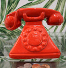 Vintage Nostalgia Red Rotary Telephone 7"L Money Coin Piggy Bank Decor