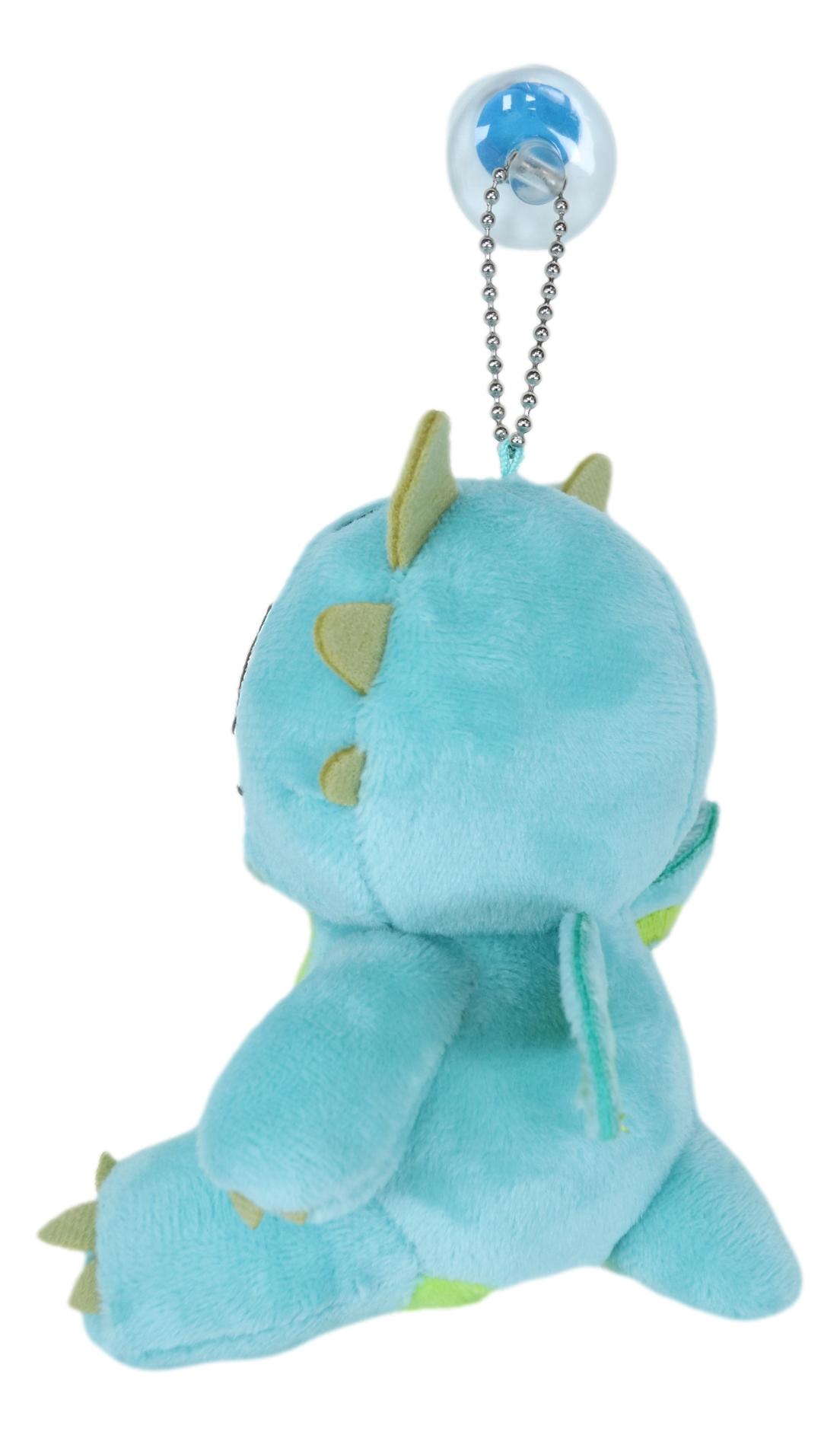Ebros Small Furry Bones Skeleton Teal Scorchie Wyrmling Dragon Plush Toy 5"H
