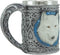 Ebros Large Celtic Alpha Direwolf White Snow Wolf 24oz Drinking Mug