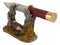 Rustic Pheasant Rooster Bird Display With Decorative Shotgun Shell Knife Set
