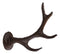 Set Of 5 Cast Iron Western Rustic Stag Deer Crown Antler Wall Coat Keys Hooks