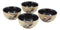 Ebros Pack Of 4 Rustic Emperor Giant Stag Elk Deer Bowl Set 16 Ounces 5"D