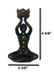 Black Yoga Meditation Avatar With 7 Chakra Zone Colors Backflow Incense Burner