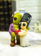 Pinheadz Frankenstein And Bride Holding Voodoo Red Heart Immortal Love Figurine