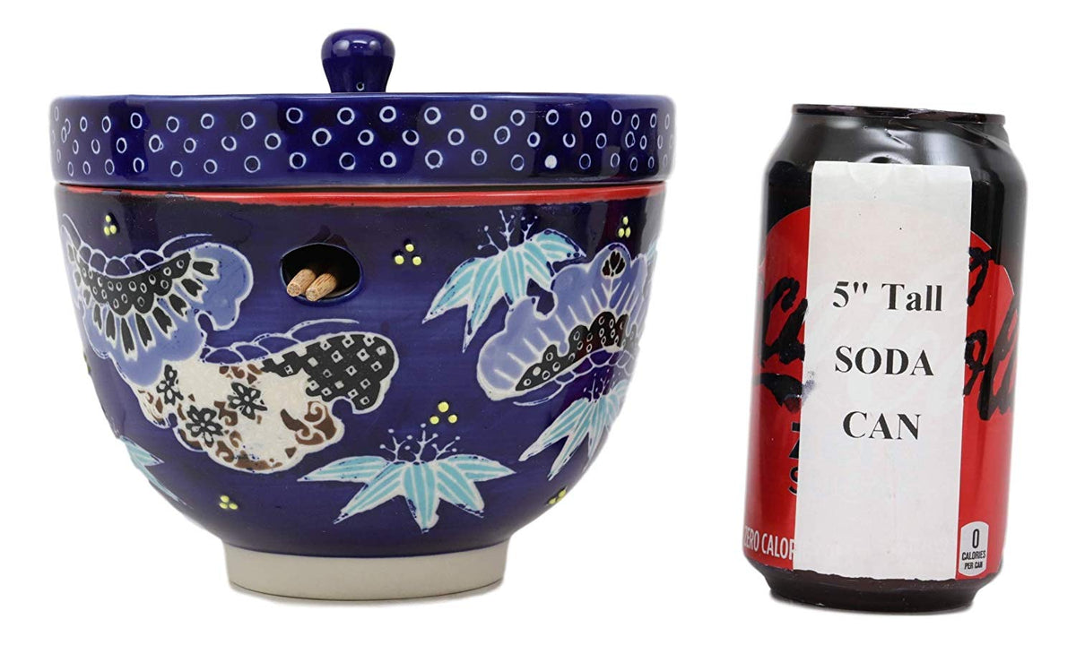 Ebros Udon Noodles & Tentsuyu Dipping Sauce 6"D Bowl & Choptick Set (Midinight)