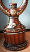 Ebros Gift 67"H Large Vintage Harp Shaped Timeless Grandfather Clock Furnishing Decor