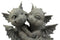 Ebros Fiery Romance Dragon Lovers Garden Statue Faux Stone Resin Finish 10" H