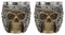 Ebros Skull With Battle Helmet Tea Coffee Cup Mug 8oz (2 Pieces)