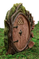 Ebros Gift Enchanted Fairy Garden Miniature Withered Tree House Door Figurine 4" H Do It Yourself Ideas for Your Home