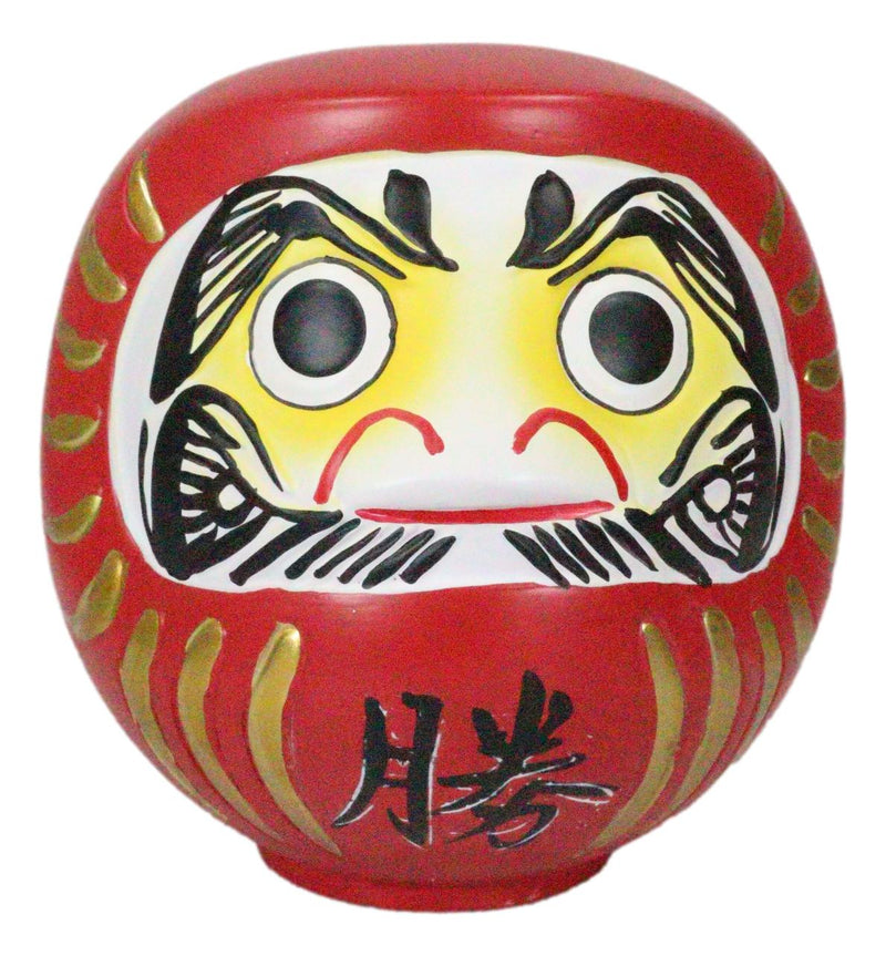 Japanese Traditional Zen Buddhism Daruma Dharma Doll Figurine Good Luck Talisman