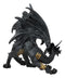 Deimos Roaring Golden Armored Dragon Statue 8"Long Fantasy Collector Home Decor