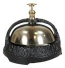 Vintage Antique Style Ornate Victorian Small Front Desk Hotel Bell Paperweight