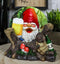 Life of The Party Gnome Toast And Drunk Turtle Tortoise Coasters And Holder Set