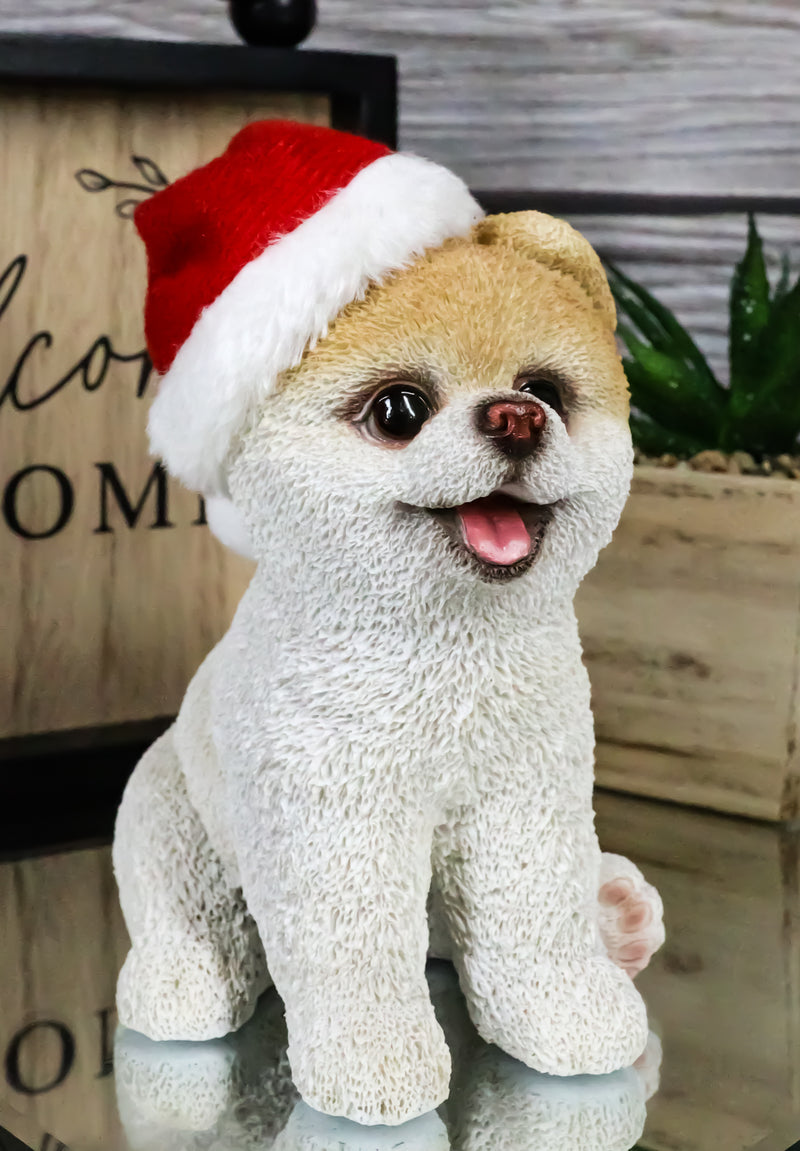 Christmas Boo The World's Cutest Pomeranian Dog Statue Pet Pal Dogs Collectible