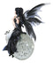 Fantasy Gathering Storm Gothic Fairy Sitting On Bubble Moon Glass Ball Statue