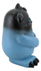 Underbedz Blue Black Zorg The 4 Eyed Alien Monster With Droopy Horns Figurine
