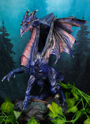 Ebros Large Mythical Fantasy Nebula Midnight Dragon Home Decor Dragon Sculpture