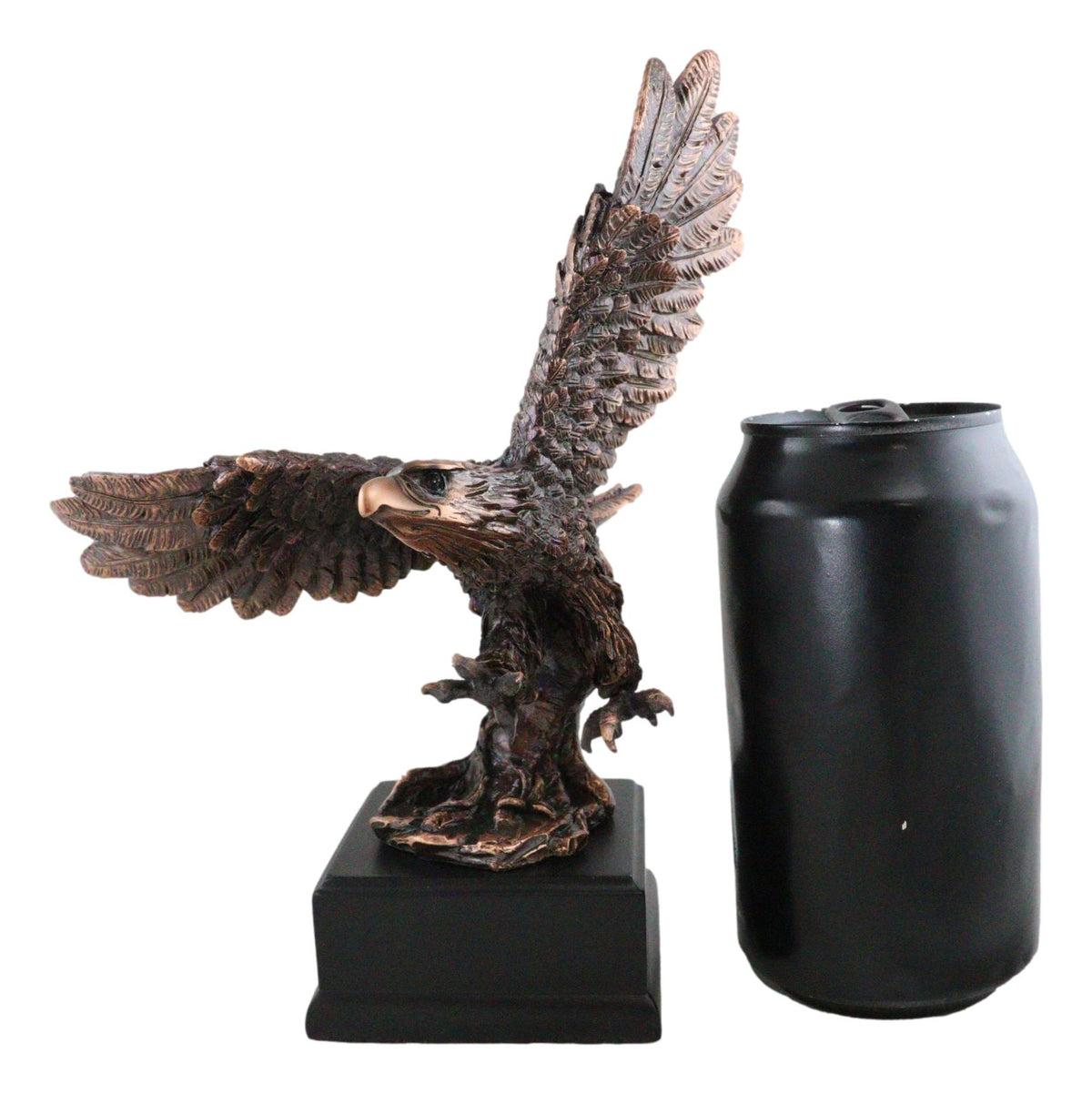 Wings of Glory Heraldic Bald Eagle Soaring Majestically Figurine With Base