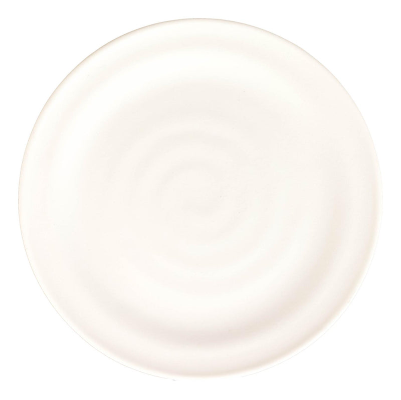 Set of 6 Modern Irregular Matte White Melamine Small Appetizer Dessert Plates