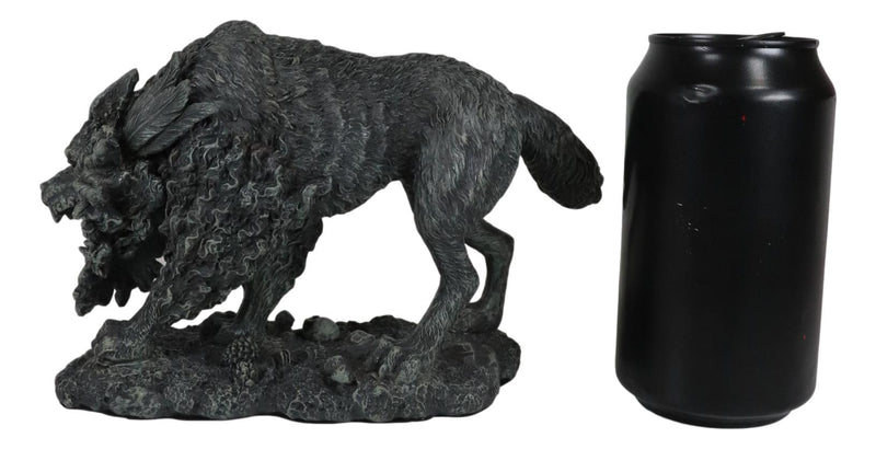 Ebros Viking Norse Mythology Fenrir Vánagandr Giant Wolf Figurine Poetic Edda Statue