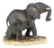 Ebros Gift African Savanna Majestic Elephant with Young Calf Figurine 8.5" L