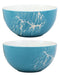 Ebros Pack Of 2 Nautical Ocean Marine Jellyfish Abstract Blue Bowls 18oz Decor